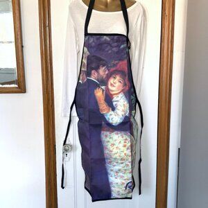 NWT Artist Long Apron | Renoir Fine Art BBQ Apron | Impressionist Artwork